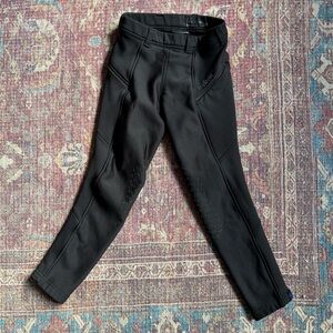 Irideon Small Kids Black Riding Pants Breeches fleece lined